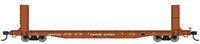HO 60' Pullman-Standard Bulkhead Flatcar (48' IL) - Ready to Run -- Canadian National #621303