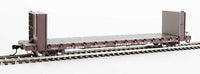 60' Pullman-Standard Bulkhead Flatcar (48' IL) - Ready to Run -- Trailer-Train #90592 (brown)