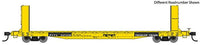 HO 60' Pullman-Standard Bulkhead Flatcar (48' IL) - Ready to Run -- Trailer-Train #92340 (yellow).