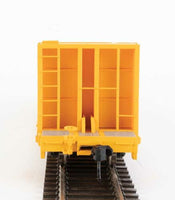 HO 60' Pullman-Standard Bulkhead Flatcar (48' IL) - Ready to Run -- Trailer-Train #92340 (yellow).