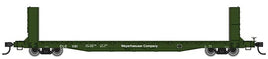 60' Pullman-Standard Bulkhead Flatcar (48' IL) - Ready to Run -- Weyerhauser #1101