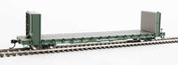 HO 60' Pullman-Standard Bulkhead Flatcar (48' IL) - Ready to Run -- Weyerhauser #1107