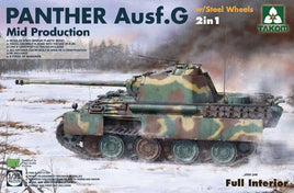 Panther G Mid-Production with Steel Roadwheels and Interior (1/35 Scale) Military Model Kit