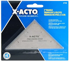 3" Triangle Stainless Steel Ruler
