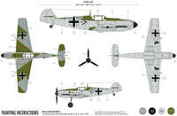 Messerschmitt Bf109E-3 Starter Set (1/72 Scale) Aircraft Model Kit