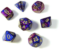 Gemini Polyhedral Blue-Purple/Gold 7-Die Set