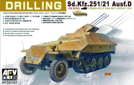 SdKfz.251/21 Ausf D with MG151 Anti Aircraft Gun (1/35 Scale) Plastic Military Kit