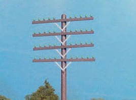 Railroad Telephone Pole Crossarms Only (Set of 72)