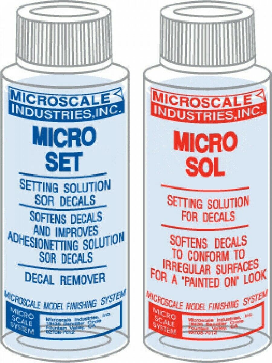 Microscale MI-1/MI-2 Micro Set/Sol Decal Setting Solution 1oz