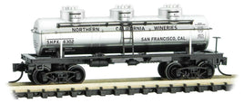 Northern California Wineries SHPX 6302 (silver, black, Grape-to-Glass 11) 3-Dome Tank Car