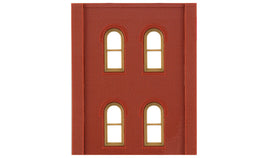 Two-Story Wall Sections with 4 Arched Windows DPM30108