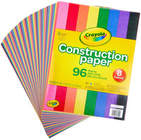 Crayola Construction Paper Assorted Colors - 96 Sheets