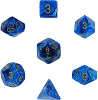 Vortex Polyhedral Blue/Gold 7-Die Set