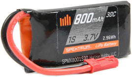 800mAh 1S 3.7V 30C LiPO Battery JST