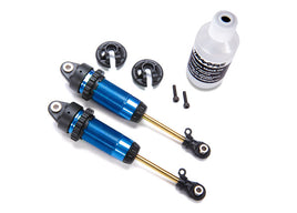 Shocks, GTR xx-long blue-anodized, PTFE-coated bodies with TiN shafts
