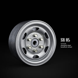 1.9 SR05 beadlock wheels (Semigloss Silver)