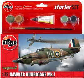 Hawker Hurricane Mk.I Starter Set (1/72 Scale) Aircraft Model Kit