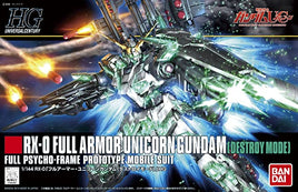 HGUC RX-0 Full Armor Unicorn Gundam [Destroy Mode] (1/144th Scale) Plastic Gundam Model Kit