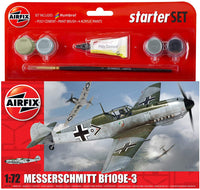 Messerschmitt Bf109E-3 Starter Set (1/72 Scale) Aircraft Model Kit