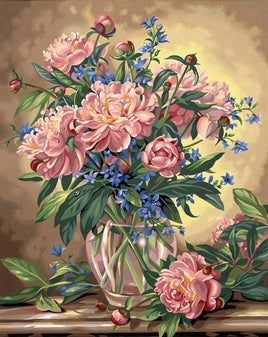 Peony Floral Paint by Number (16"x20")
