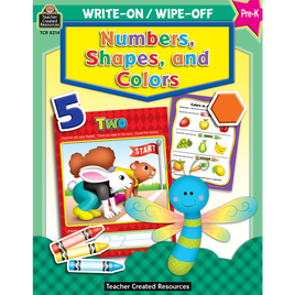 Numbers, Shapes and Colors Write-On Wipe-Off