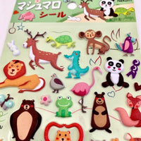 Wild Life Animal Puffy Stickers