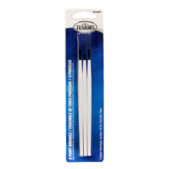 Economy 3-Pack Paint Brushes 2 Flat and 1 Pointed