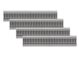 9" Straight MagneLock HO Scale Track 4 Pack