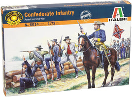 Confederate Infantry Troops (1/72 Scale) Plastic Military Kit