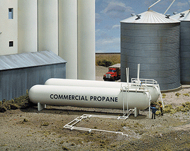 Propane/Ammonia Storage Tanks HO Scale