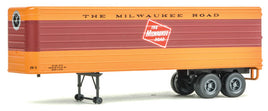 Milwaukee Road 35' Fluted-Side Trailer 2-Pack - Assembled HO Scale RTR HO Scale