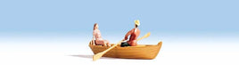 Row Boat and Two Passengers