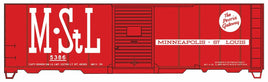 AAR 40' Single-Door Steel Boxcar Minneapolis & St. Louis #5386 (HO Scale)