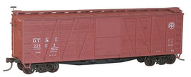 40' Wood 8-Panel Outside-Braced Boxcar with Wood Doors & Steel Ends - Kit - Detroit, Toledo & Ironton #17124 (Boxcar Red, Small Round DT&I Logo)