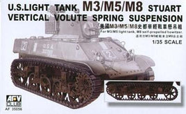 US Light Tank M3/5/8 Stuart Verticle Volute Spring Suspension (1/35 Scale) Plastic Military Kit