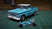 60 Chevy Custom fleetside and GO Cart (1/25 Scale) Vehicle Model Kit