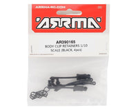 Scale Body Clip Retainers in Black