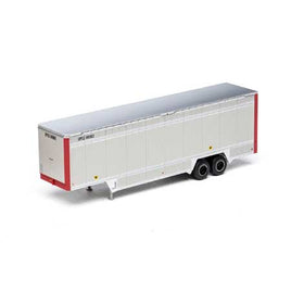 UPS #1 Yellow Strips 40' Drop Sill Parcel Trailer HO Scale RTR