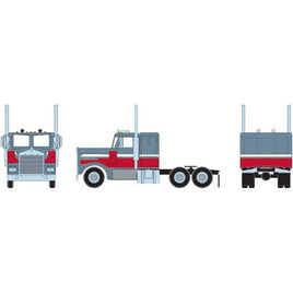 HO RTR KW Tractor, Metallic Blue & Red