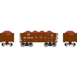 HO RTR 26' Ore Car Low Side with Load, CR #500003