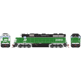 Burlington Northern (BN) #2080 (White Face) GP38-2 EMD Locomotive DCC & Sound HO Scale