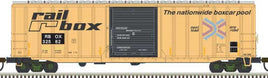 ACF 50'6" Box Car (HO Scale, Restencilled, faded yellow, black, Large Logo)
