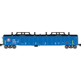 Union Railroad #600001 (blue, red, yellow Conspicuity Marks) 2743 Covered Gondola N Scale