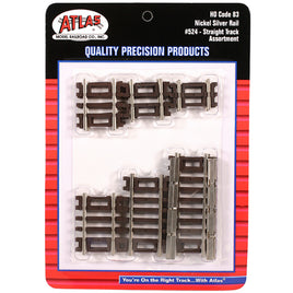 Straight Track Assortment Code 83 HO Scale