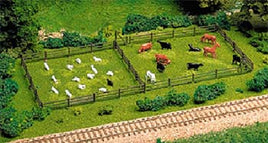 Rustic Fence & Gate Kit HO Scale