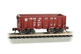 Pennsylvania Railroad (Tuscan Red) Ore Car #14517 - Flat-Bottom - N Scale - Ready to Run Bachmann 18654