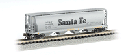 Santa Fe 4-Bay Grain Hopper N Scale