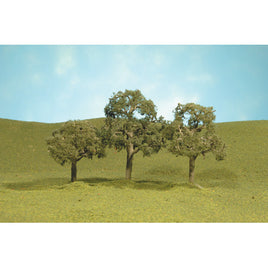 Walnut Trees 2.5 - 3.5" Tall (3) SceneScapes HO Scale