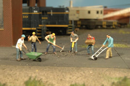 SceneScapes(TM) Figures -- Construction Workers pkg(6)