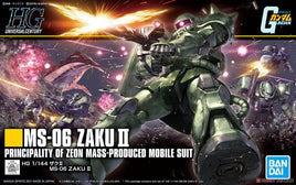 HGUC MS-06 Zaku II (1/144 Scale) Plastic Gundam Model Kit